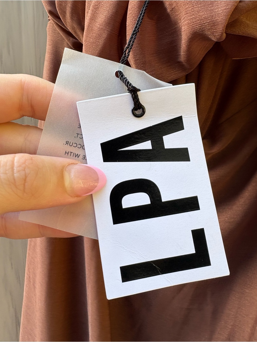 LPA Vittoria Maxi dress in chocolate New with Tags! - Picture 10 of 11